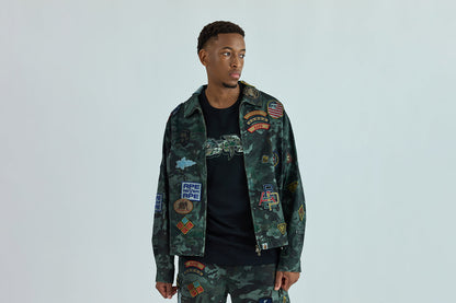 BAPE HYBRID CAMO MULTI BADGE JACKET