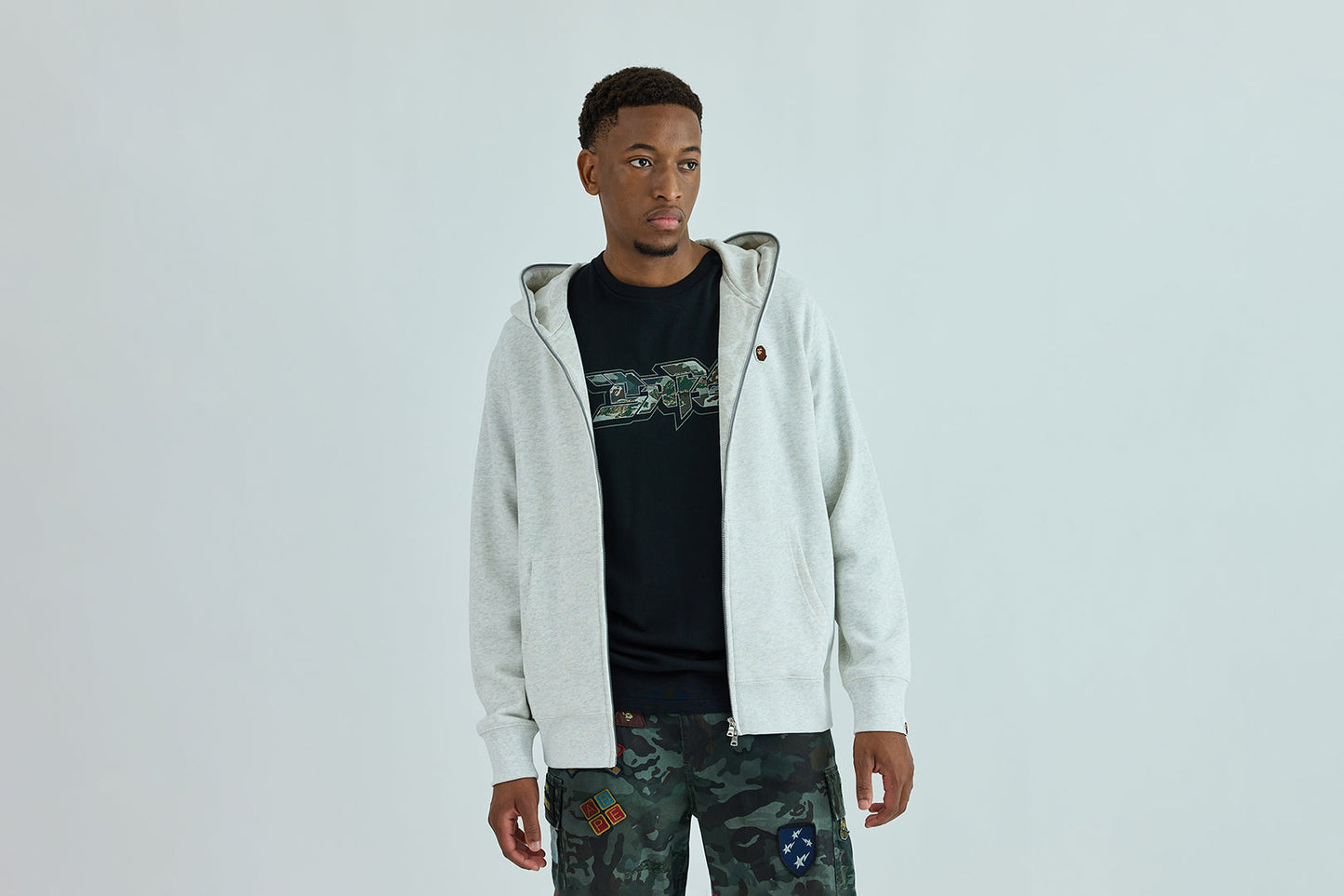 BAPE ONE POINT FULL ZIP HOODIE