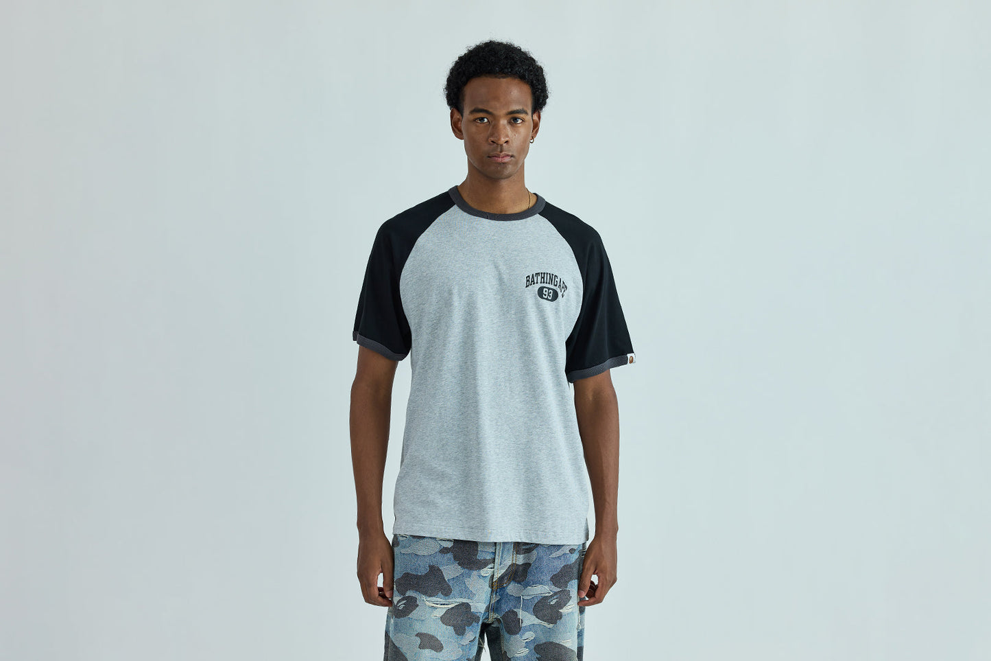 BAPE COLLEGE RAGLAN TEE