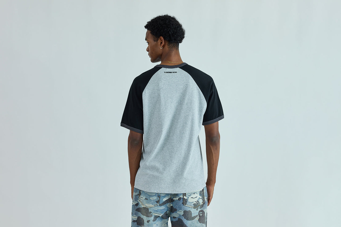 BAPE COLLEGE RAGLAN TEE
