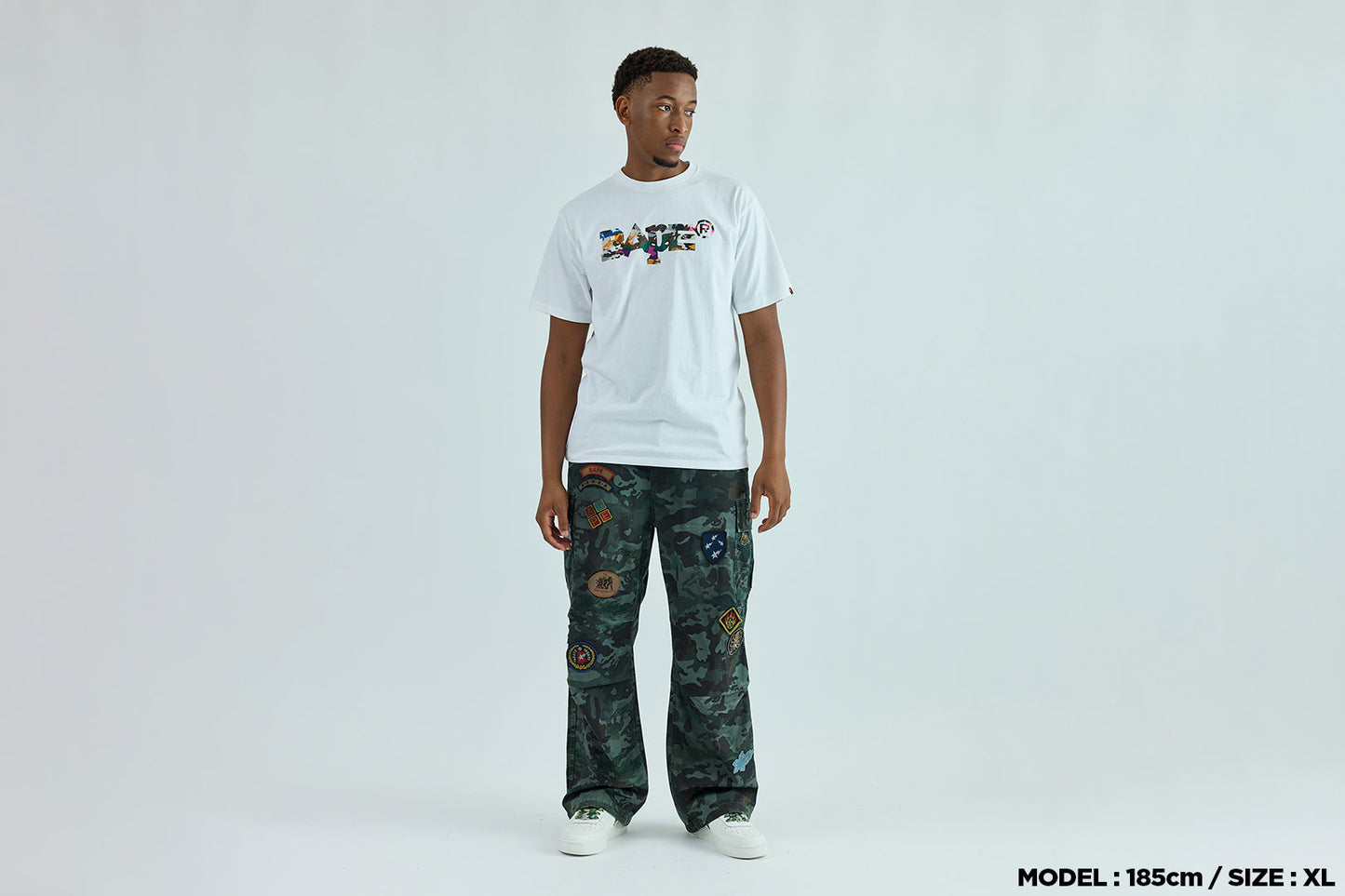 BAPE 混合迷彩標誌短袖T恤