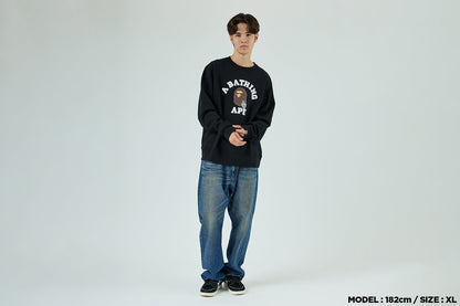 BAPE GO APE POINTER COLLEGE CREWNECK BAPEC