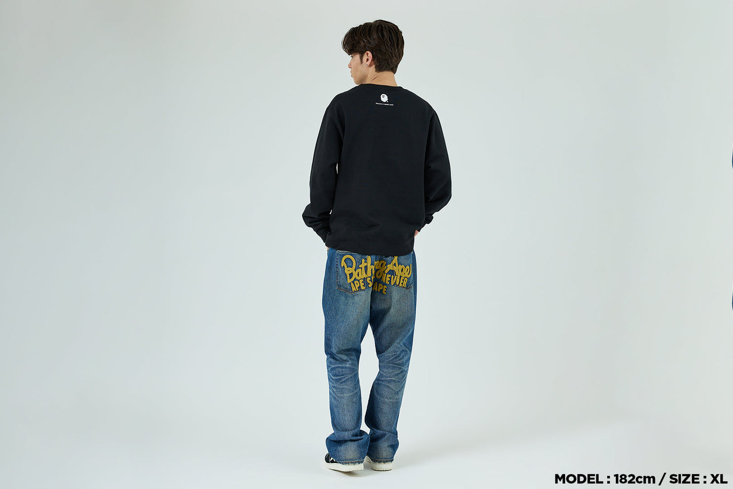 BAPE GO APE POINTER COLLEGE CREWNECK BAPEC