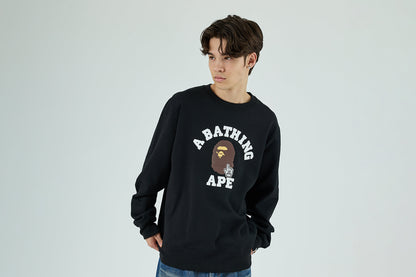BAPE GO APE POINTER COLLEGE CREWNECK BAPEC
