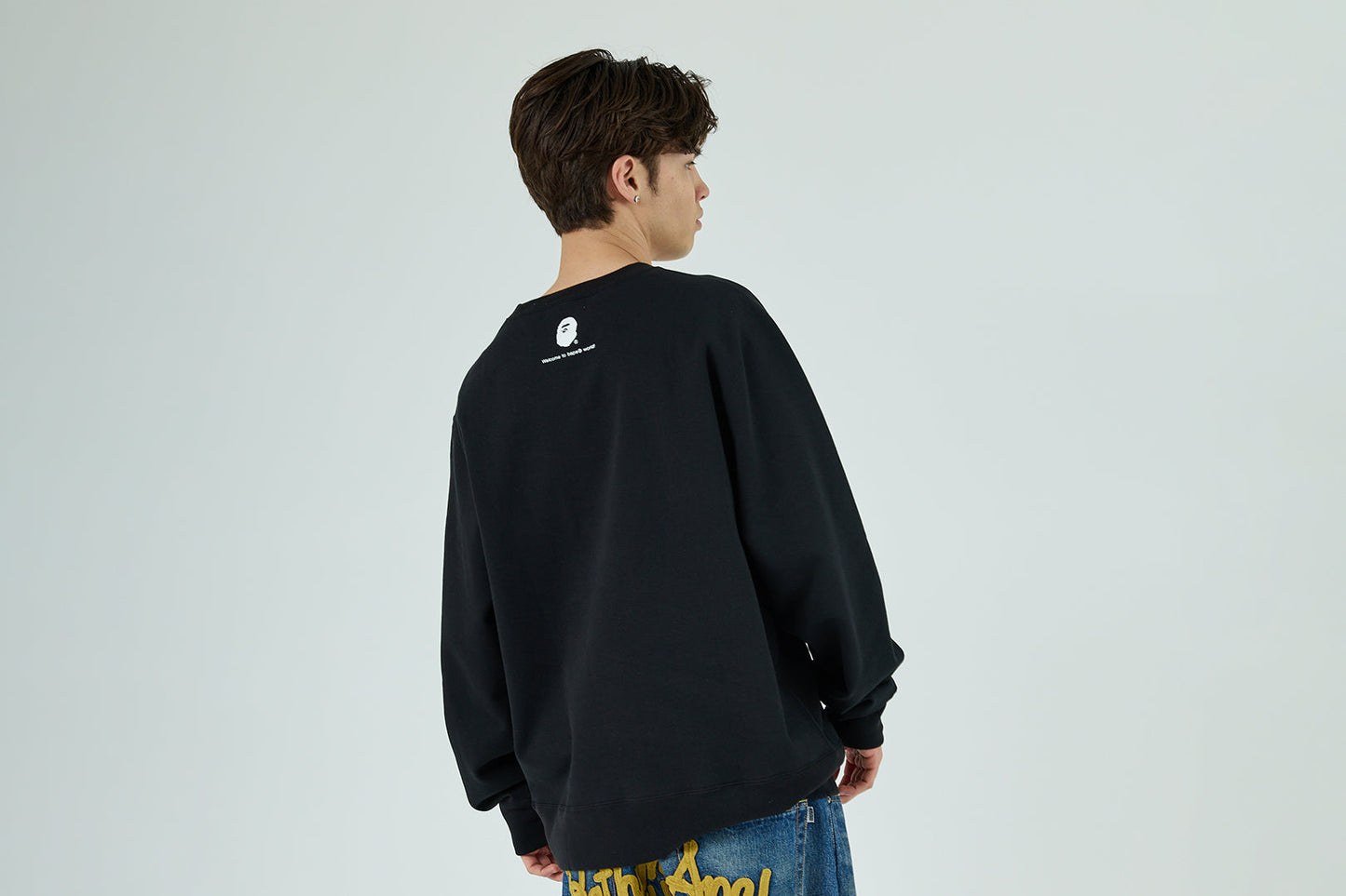 BAPE GO APE POINTER COLLEGE CREWNECK BAPEC