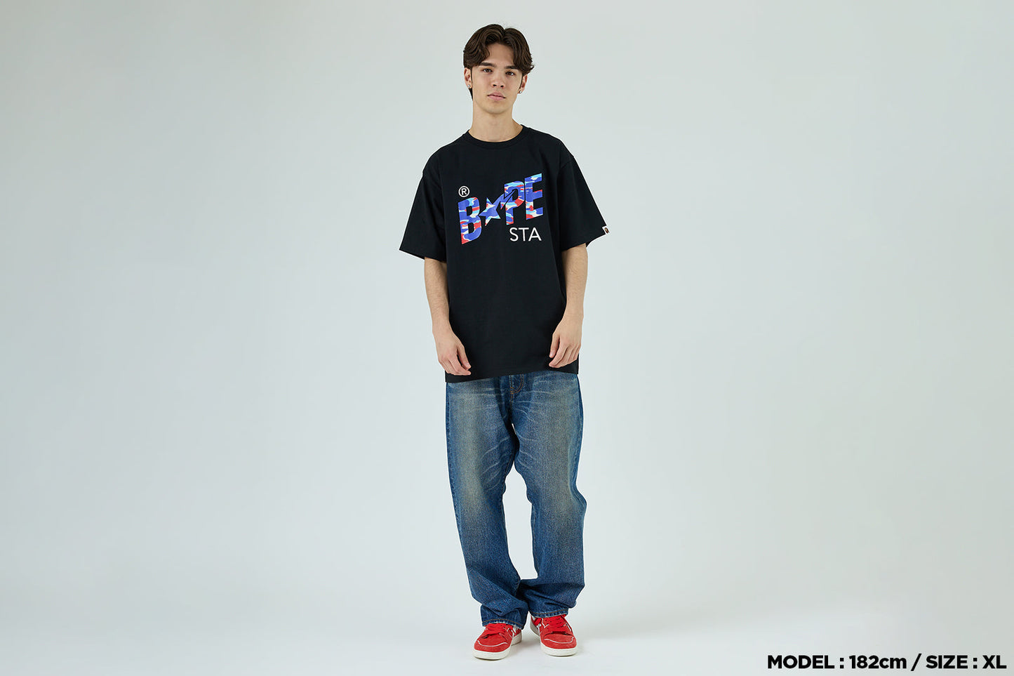 BAPE SCREEN CAMO BAPE STA TEE
