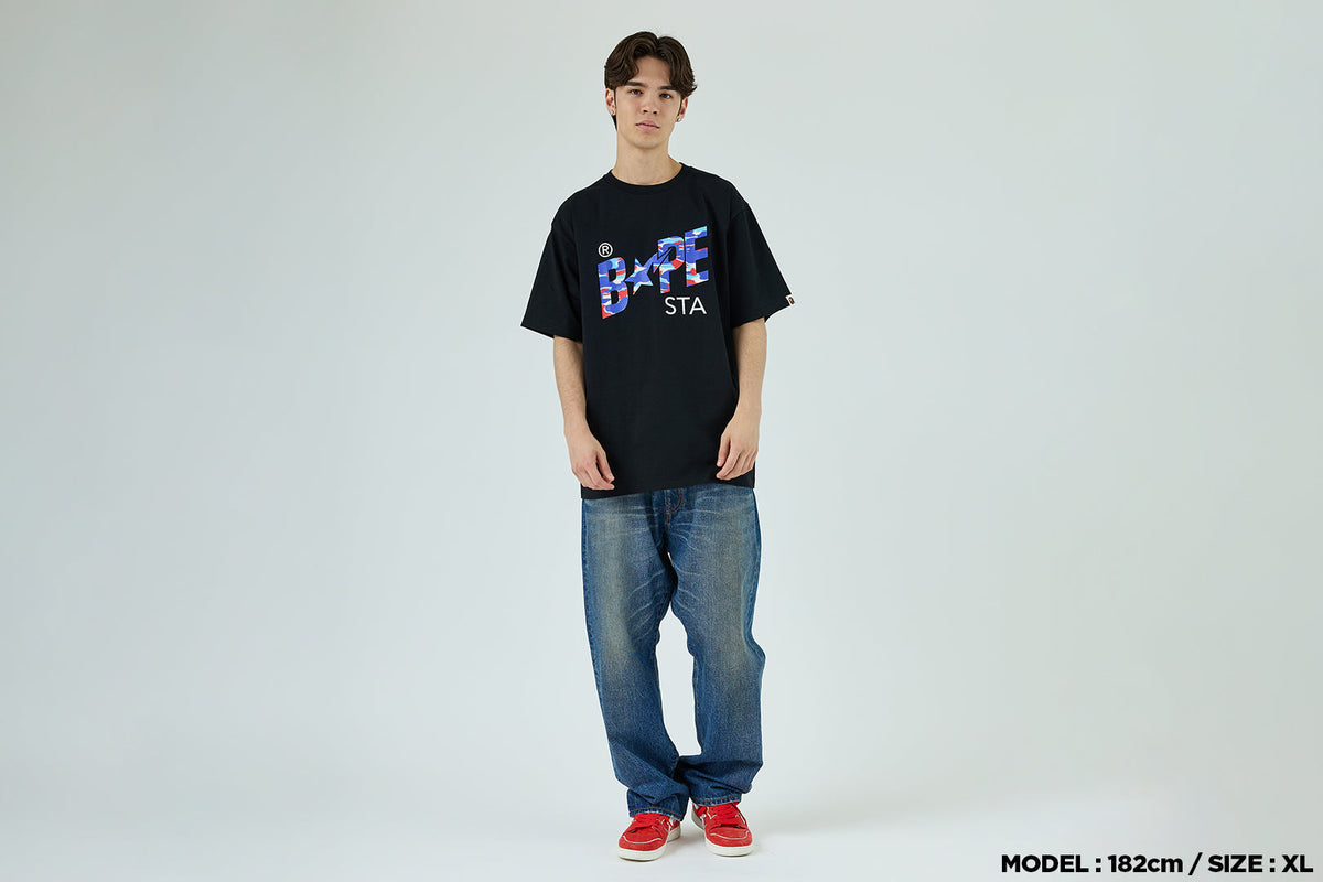 BAPE SCREEN CAMO BAPE STA TEE