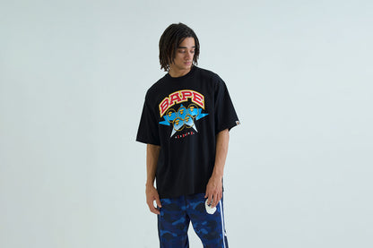 BAPE TWIN STA SPORT COLLEGE 寬鬆版短袖T恤