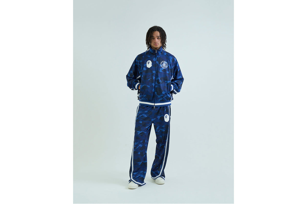 BAPE COLOR CAMO MESH 高開衩按扣鬆身長褲