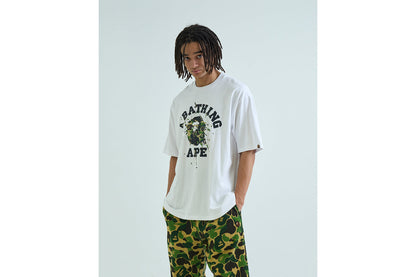 BAPE ABC CAMO SPLASH COLLEGE RELAXED FIT TEE