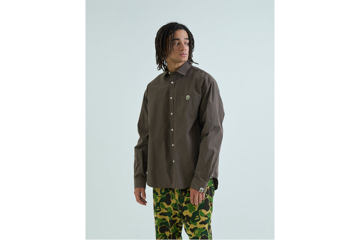 BAPE ABC CAMO ONE POINT RELAXED FIT LS SHIRTS