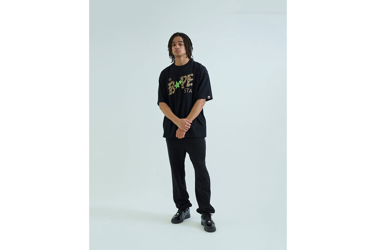 BAPE METALLIC BAPE STA LOGO RELAXED FIT TEE