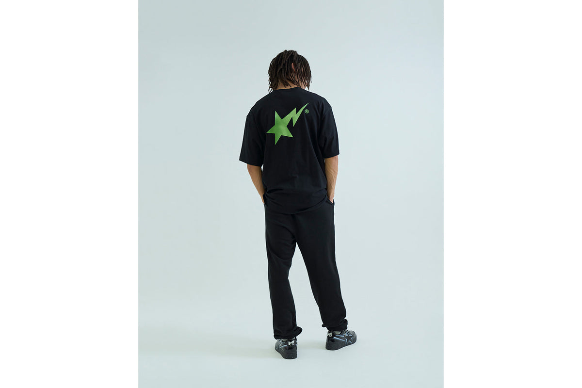 BAPE METALLIC BAPE STA LOGO RELAXED FIT TEE