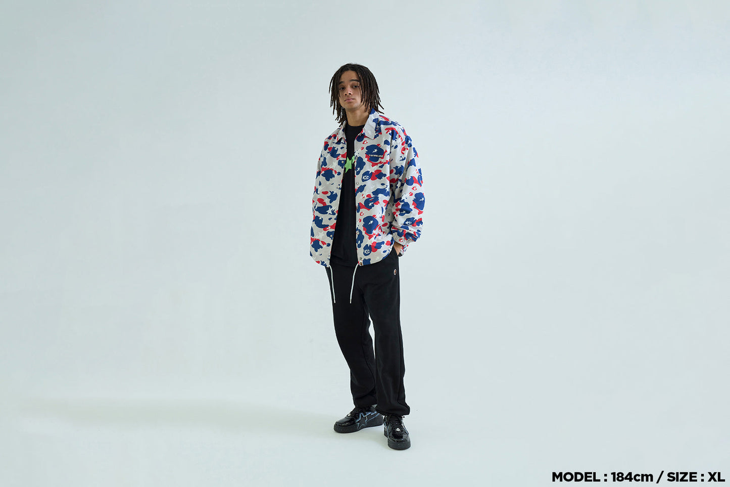 BAPE STA STRIKE CAMO COACH JACKET