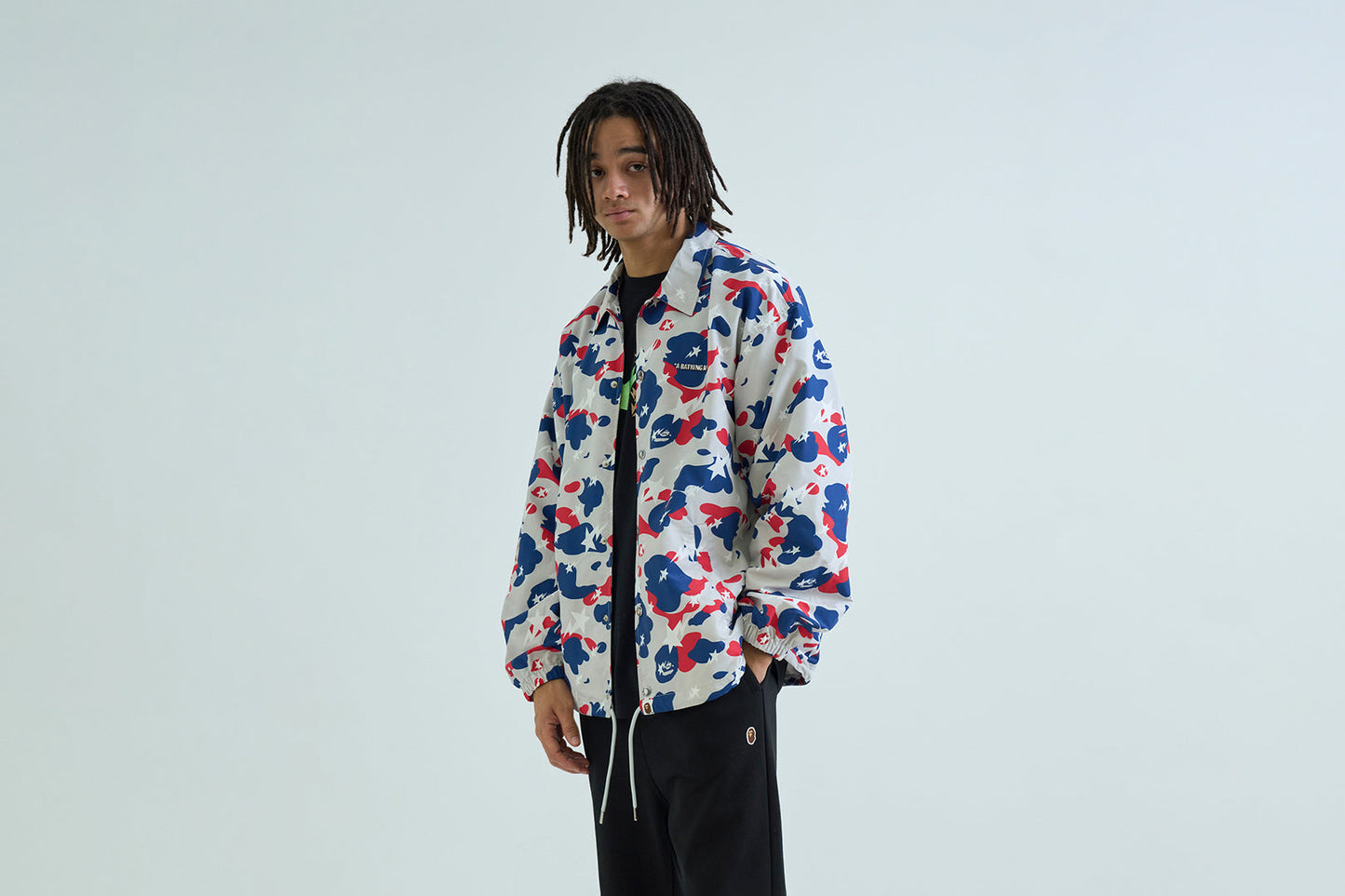 BAPE STA STRIKE CAMO COACH JACKET