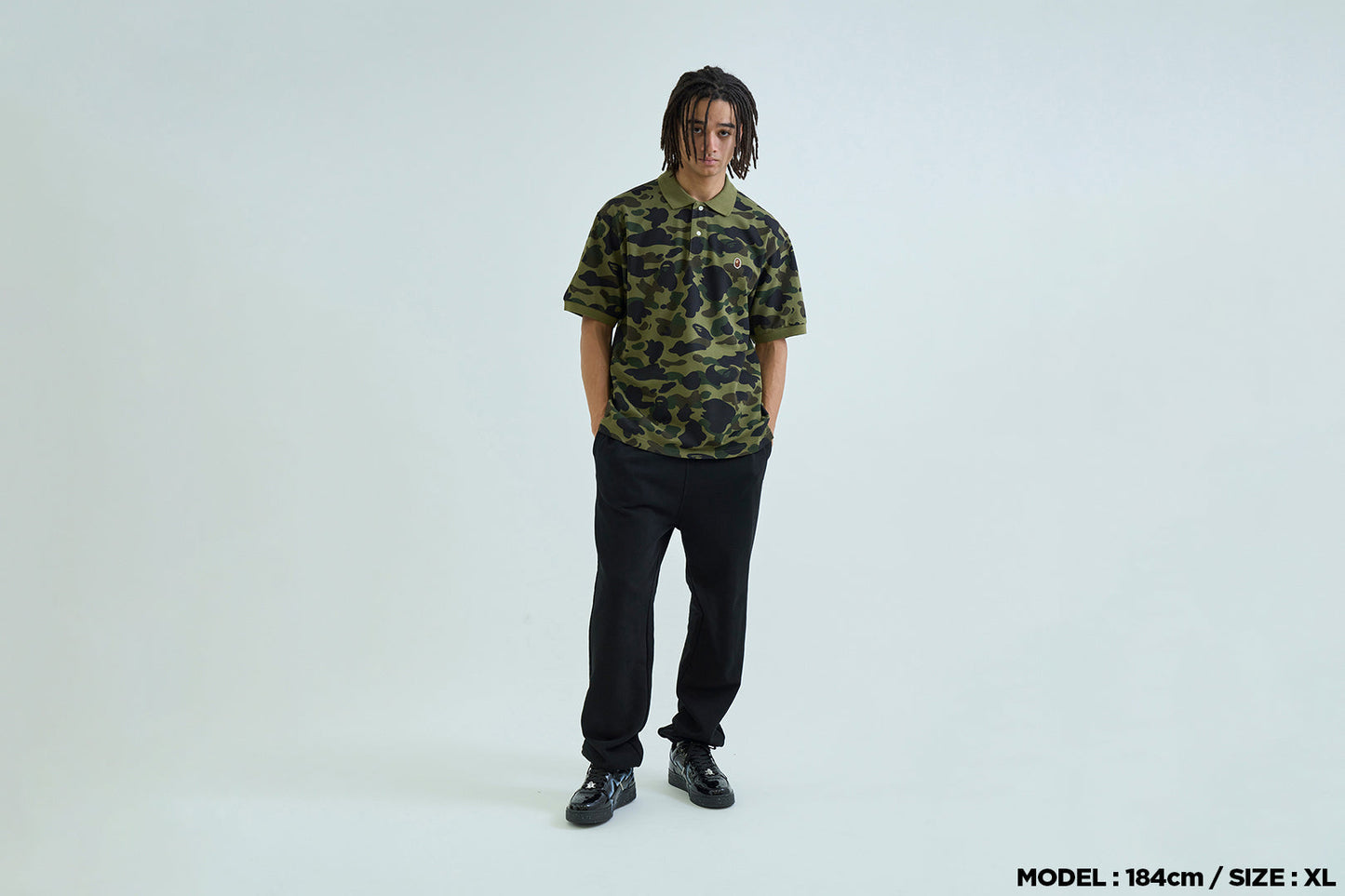 BAPE 1ST CAMO ONE POINT POLO