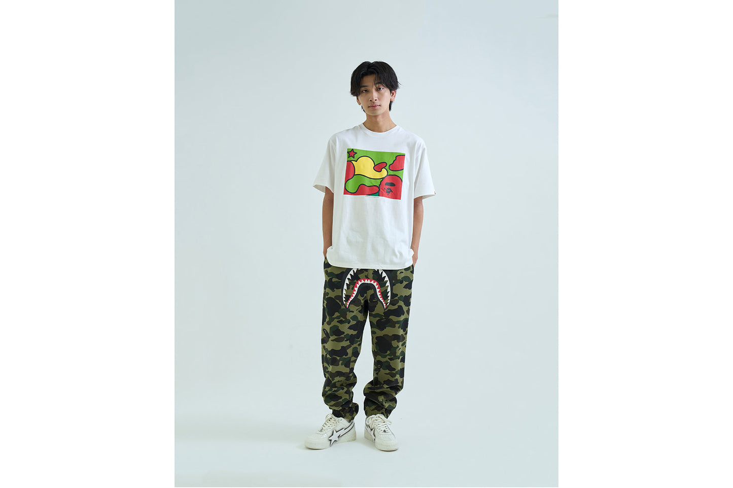 BAPE STA CAMO FOCUS BOX TEE
