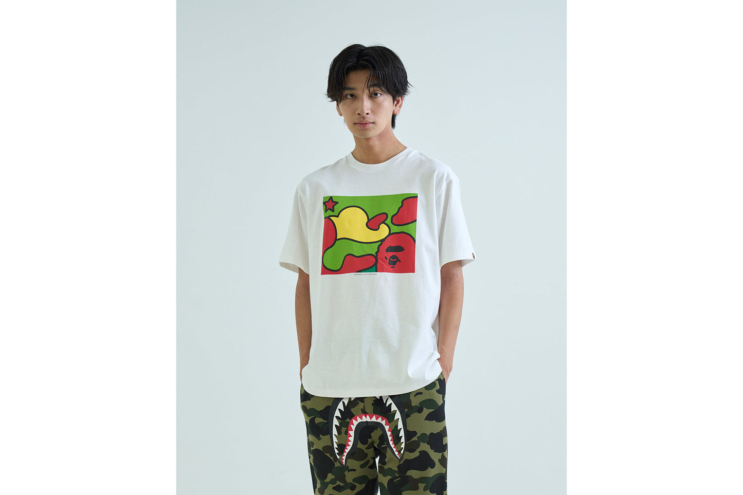 BAPE STA CAMO FOCUS BOX TEE