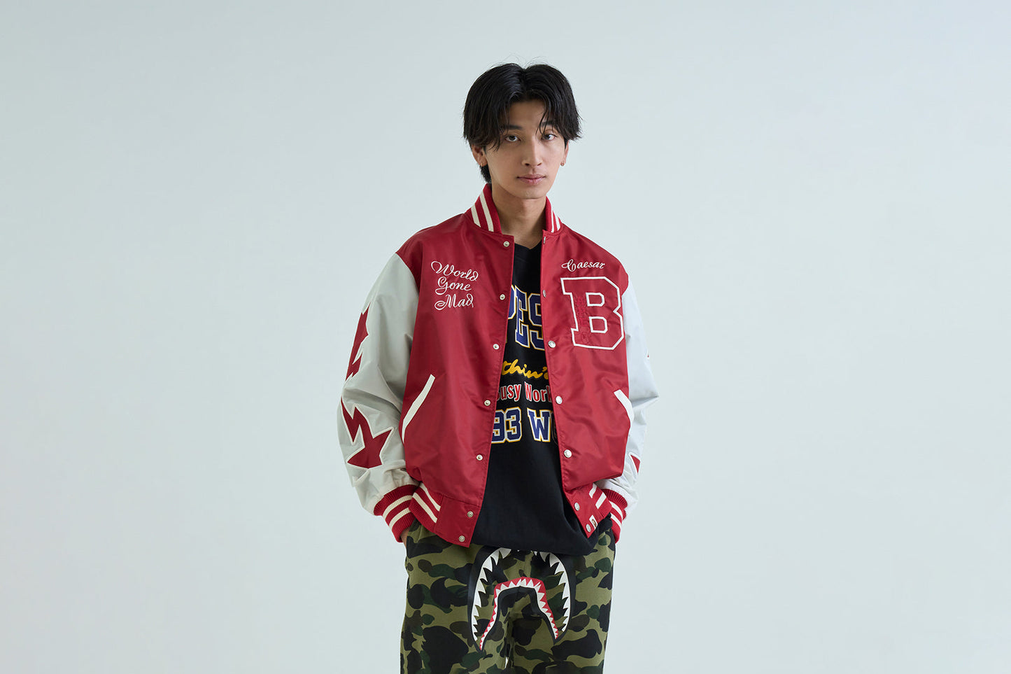 BAPE 尼龍大學外套