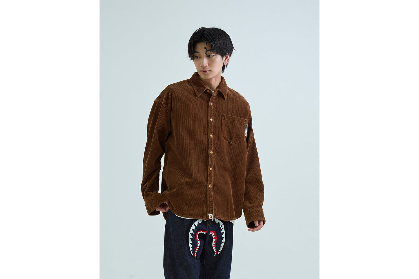 BAPE 絨毛長袖襯衫
