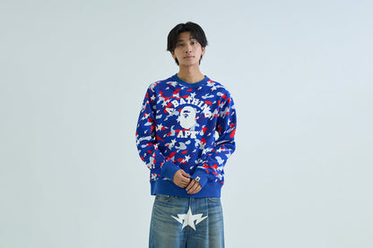 BAPE STA STRIKE CAMO 大學風格圓領運動衫
