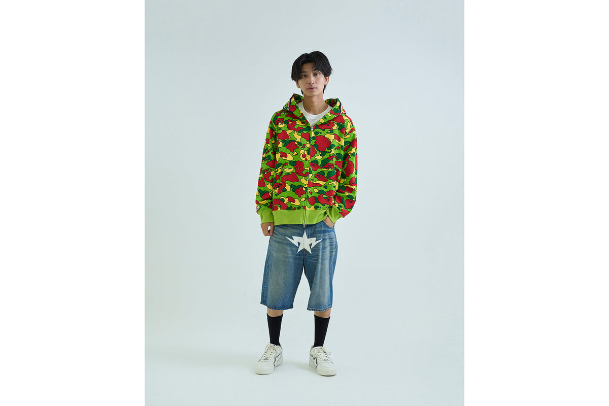 BAPE STA CAMO SHARK FULL ZIP HOODIE