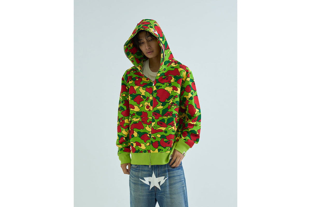 BAPE STA CAMO SHARK FULL ZIP HOODIE