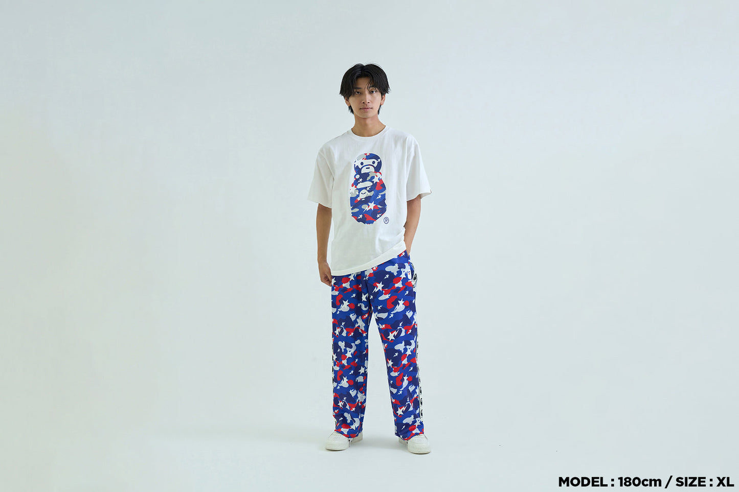 BAPE STA STRIKE CAMO 寬鬆版迷彩運動褲