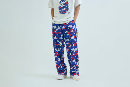 BAPE STA STRIKE CAMO 寬鬆版迷彩運動褲
