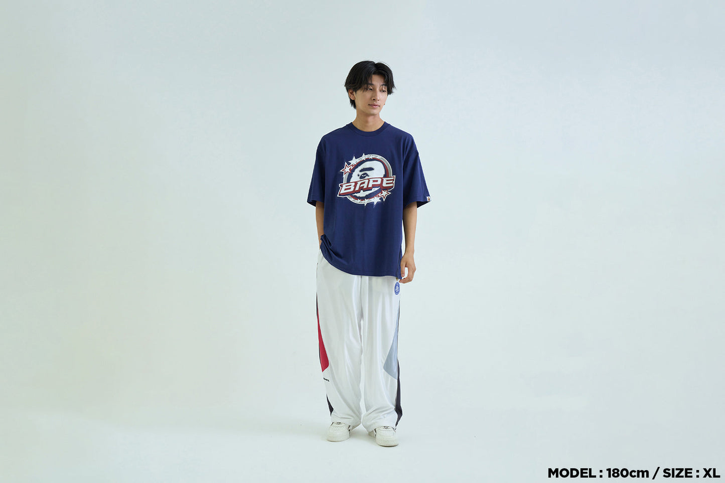 BAPE TWIN STA LOGO 寬鬆版T恤