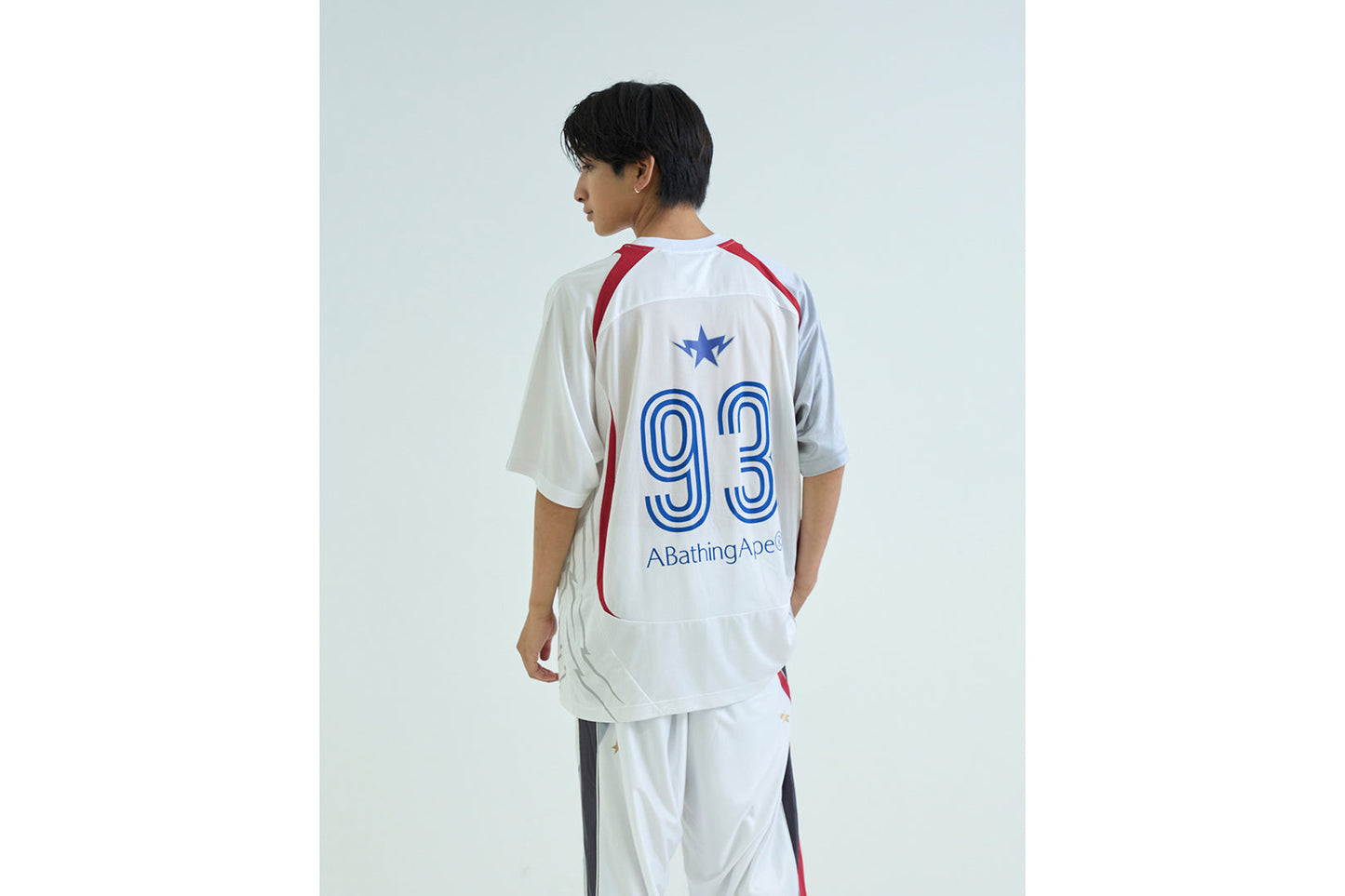BAPE APA FRAME PATTERN MULTI LOGO RELAXED FIT 足球球衣