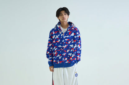 BAPE STA STRIKE CAMO SHARK 寬鬆版全拉鍊連帽外套