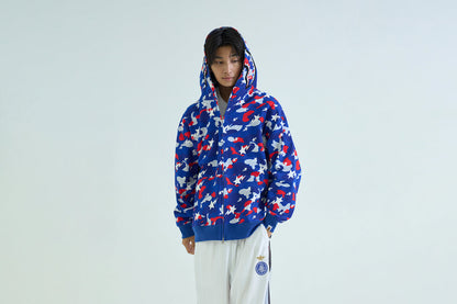 BAPE STA STRIKE CAMO SHARK 寬鬆版全拉鍊連帽外套