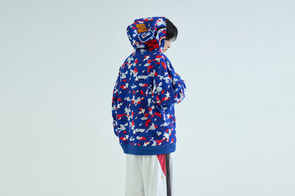 BAPE STA STRIKE CAMO SHARK 寬鬆版全拉鍊連帽外套