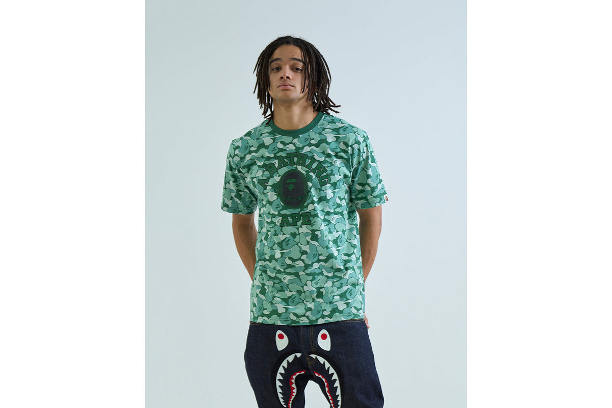 BAPE CARD CAMO COLLEGE T恤 BAPEC
