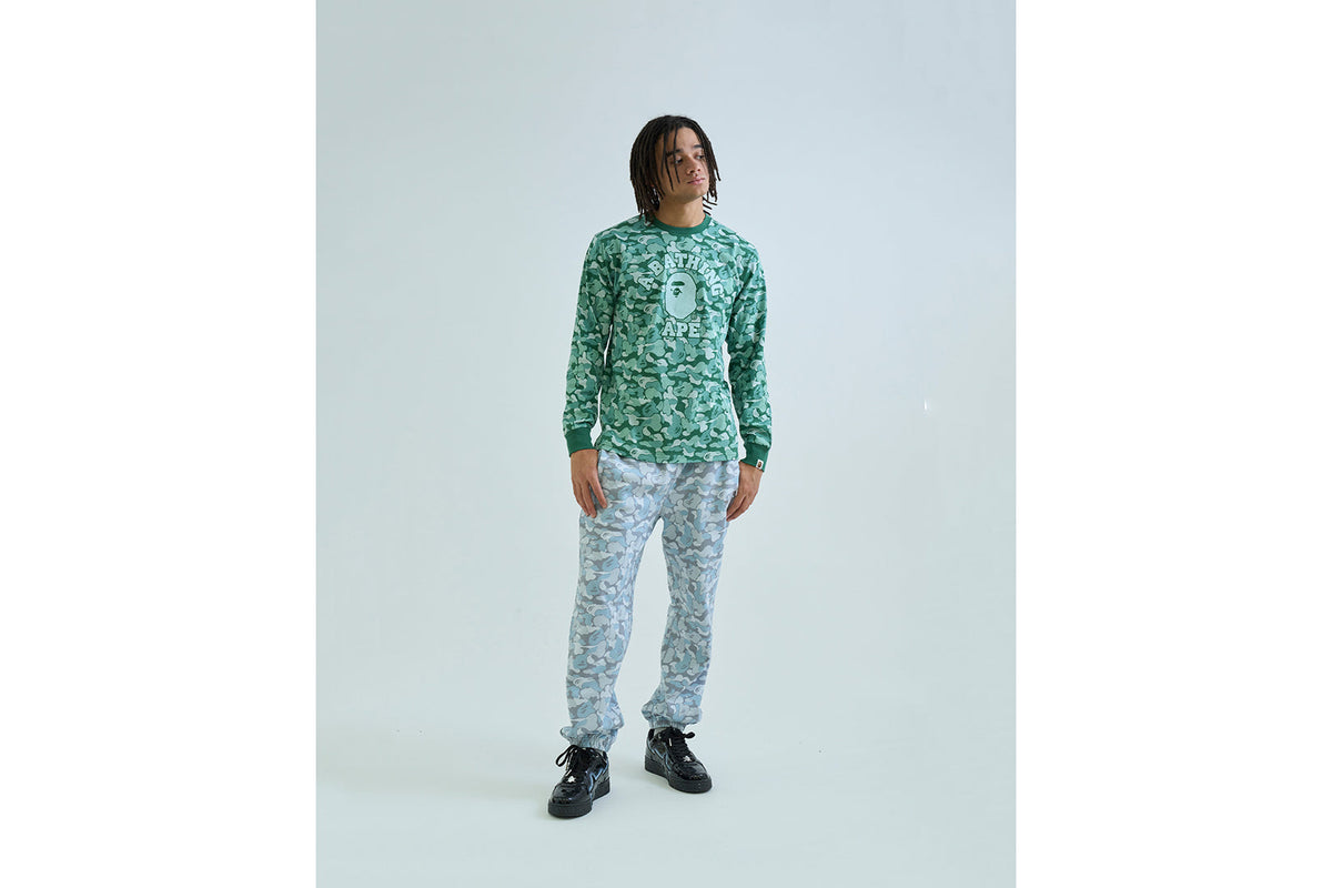 BAPE CARD CAMO COLLEGE 長袖 T恤 BAPEC