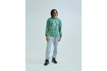 BAPE CARD CAMO COLLEGE 長袖 T恤 BAPEC