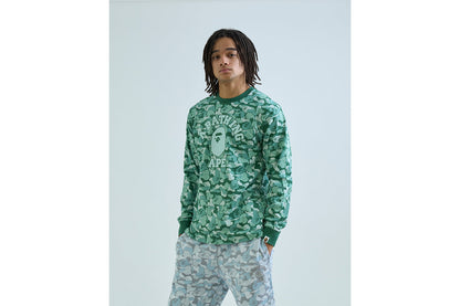 BAPE CARD CAMO COLLEGE 長袖 T恤 BAPEC