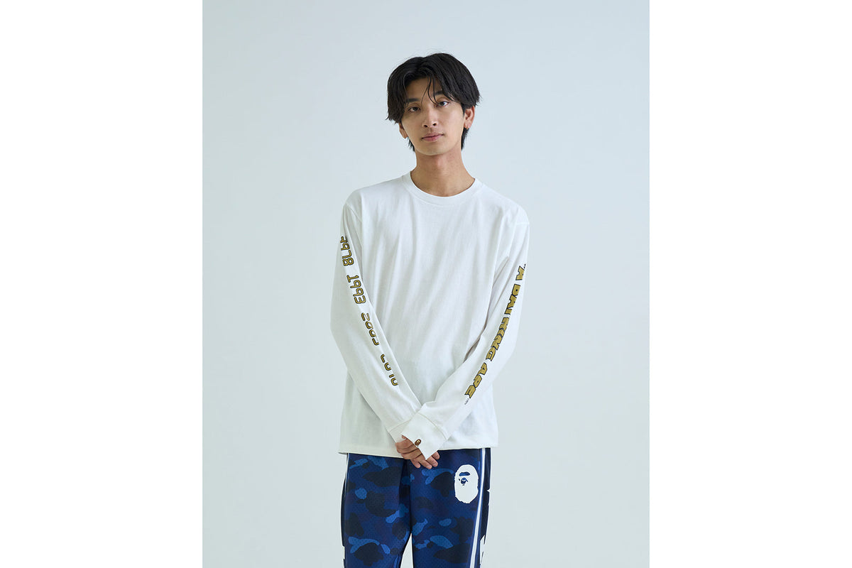 BAPE CARD GRAPHIC 長袖 T恤 BAPEC