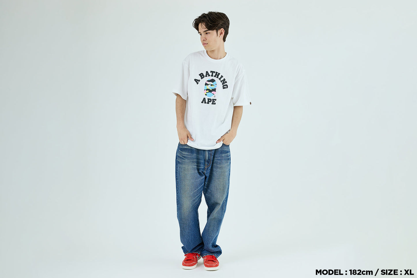 BAPE NEW MULTI CAMO 大學T恤
