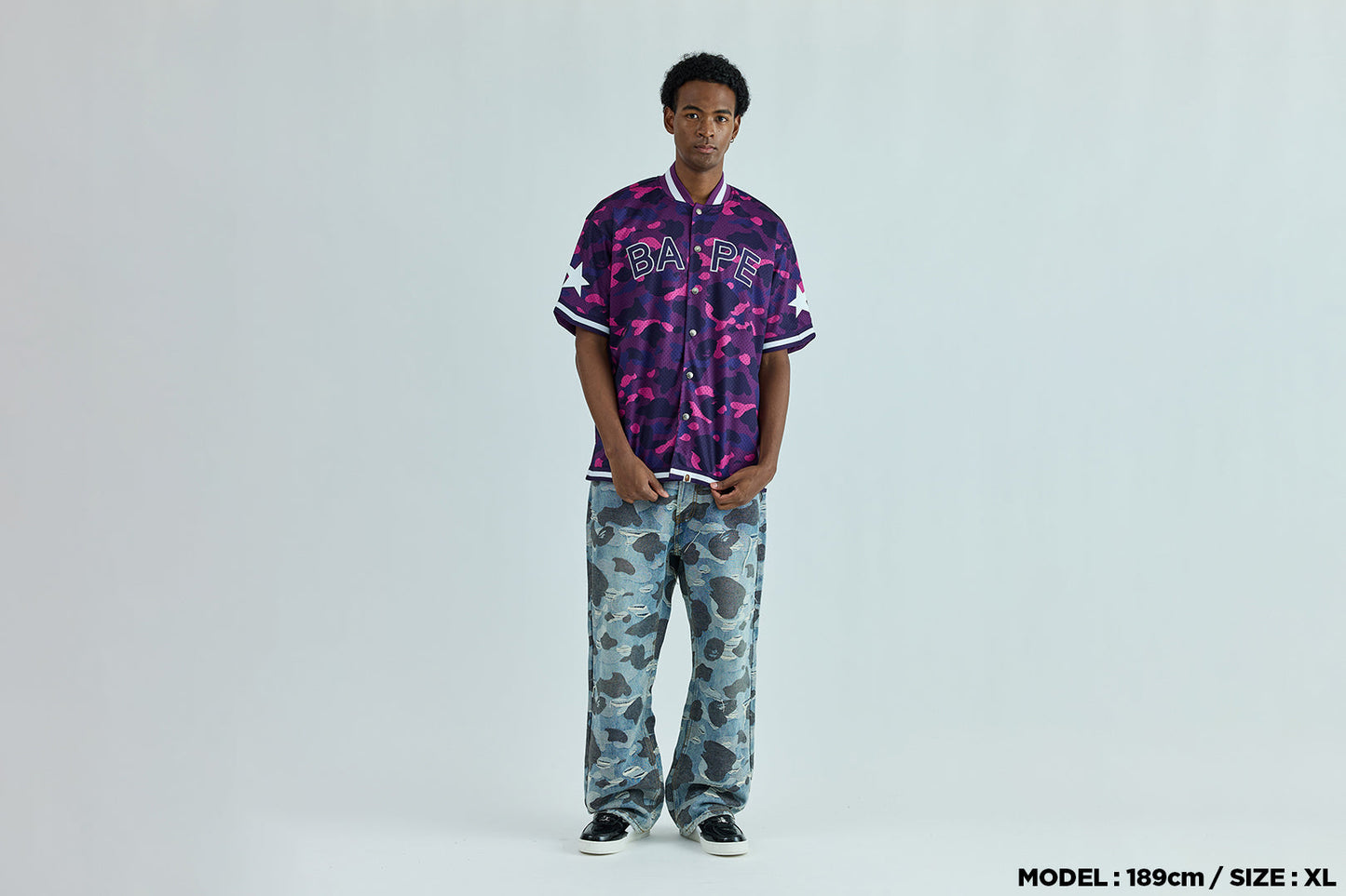 BAPE COLOR CAMO 網眼暖身鬆身襯衫