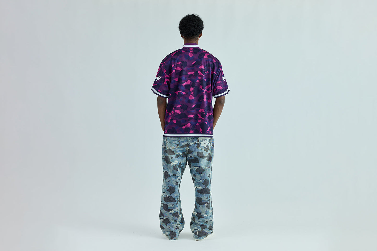 BAPE COLOR CAMO 網眼暖身鬆身襯衫