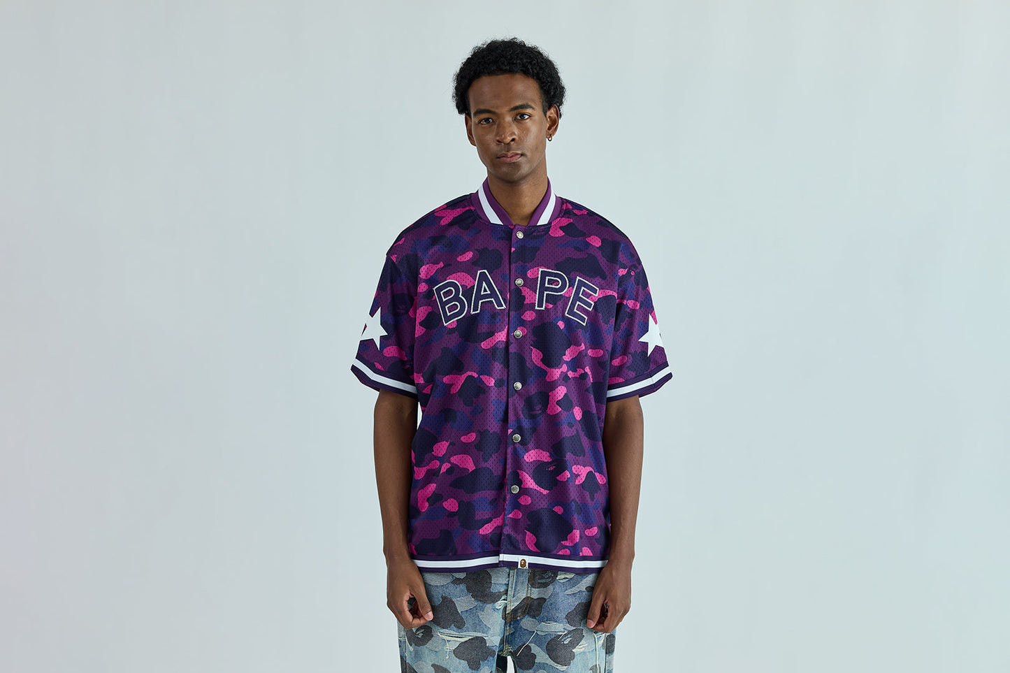 BAPE COLOR CAMO 網眼暖身鬆身襯衫