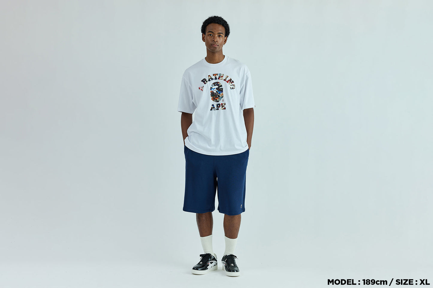 BAPE ONE POINT 膝丈寬鬆版衛衣短褲