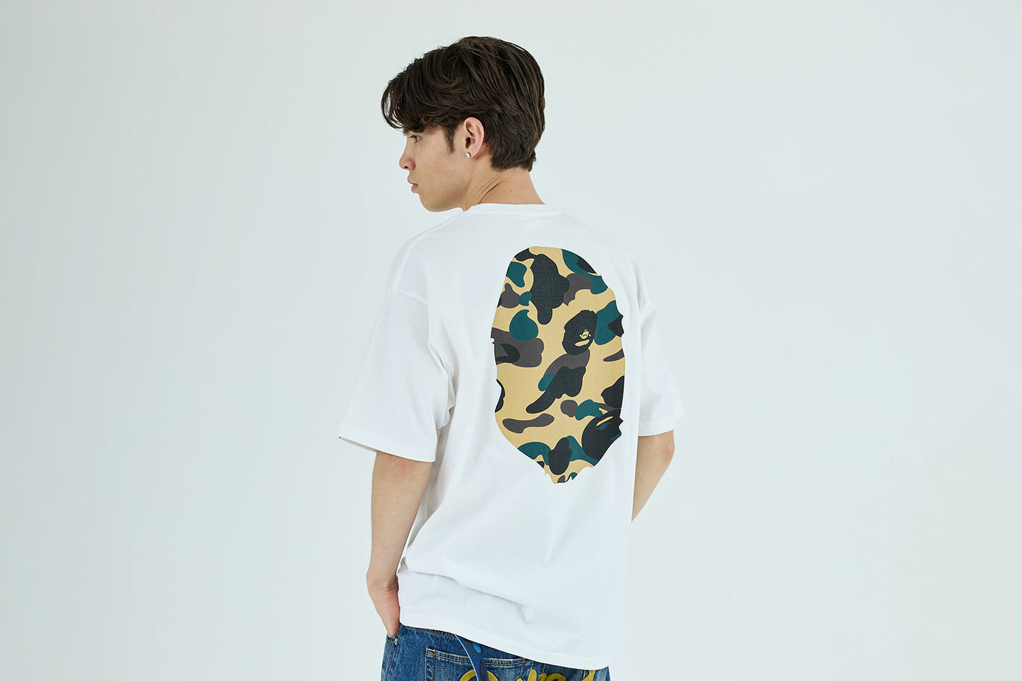 BAPE 1ST CAMO BIG APE HEAD TEE