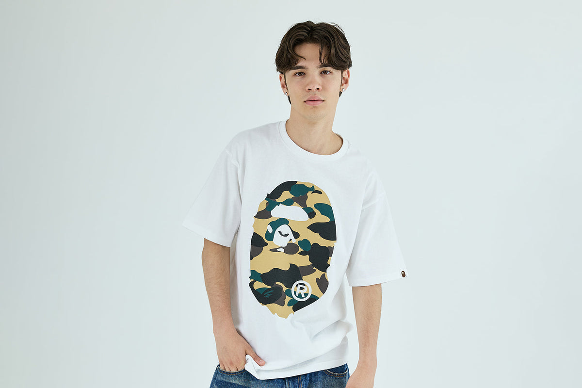 BAPE 1ST CAMO BIG APE HEAD TEE