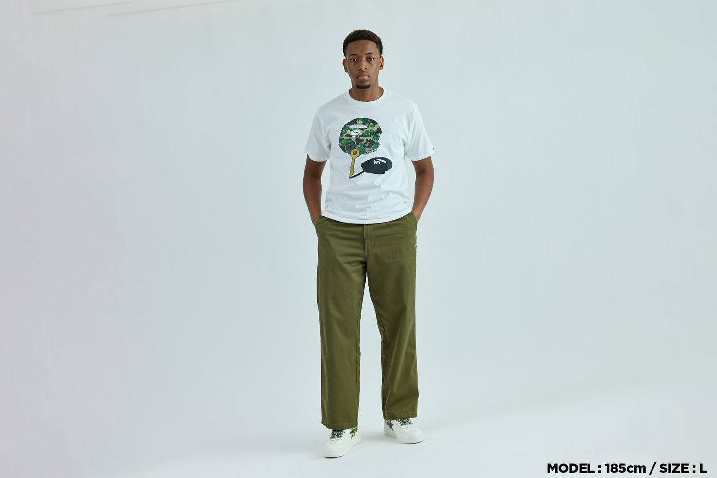 BAPE ABC CAMO 日本扇子猿頭短袖T恤
