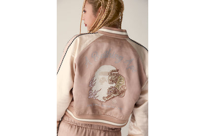 BAPE MULTILOGO CROPPED SOUVENIR JACKET