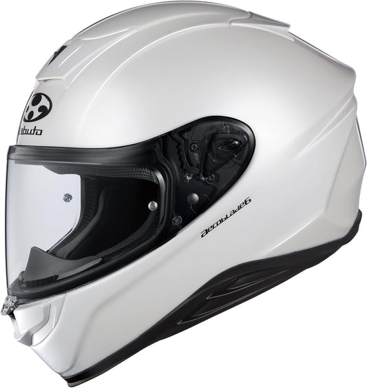 日本代購｜Kabuto 摩托車頭盔 - AEROBLADE6 全臉摩托車頭盔 珍珠白色｜Amazon JP