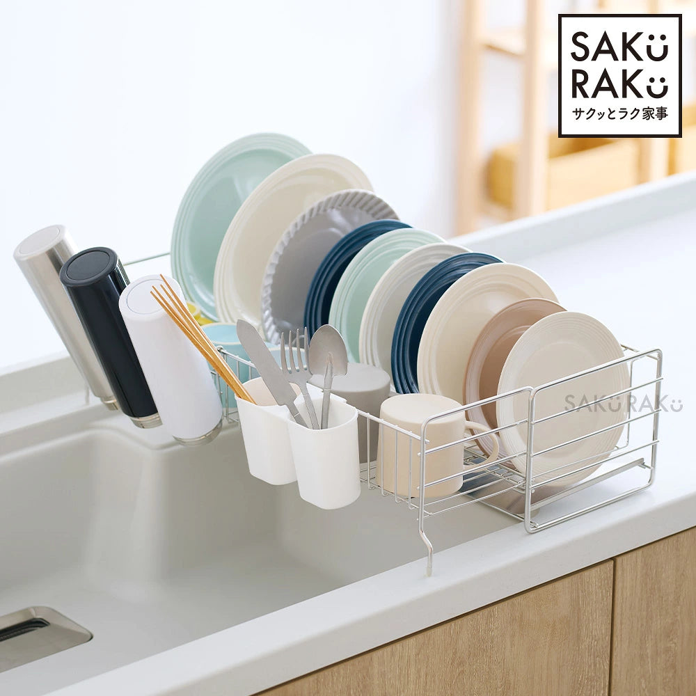 日本代購｜くらしの雑貨屋さん 水切り架 - sakuraku 水切りラック 伸縮大容量水切架｜樂天